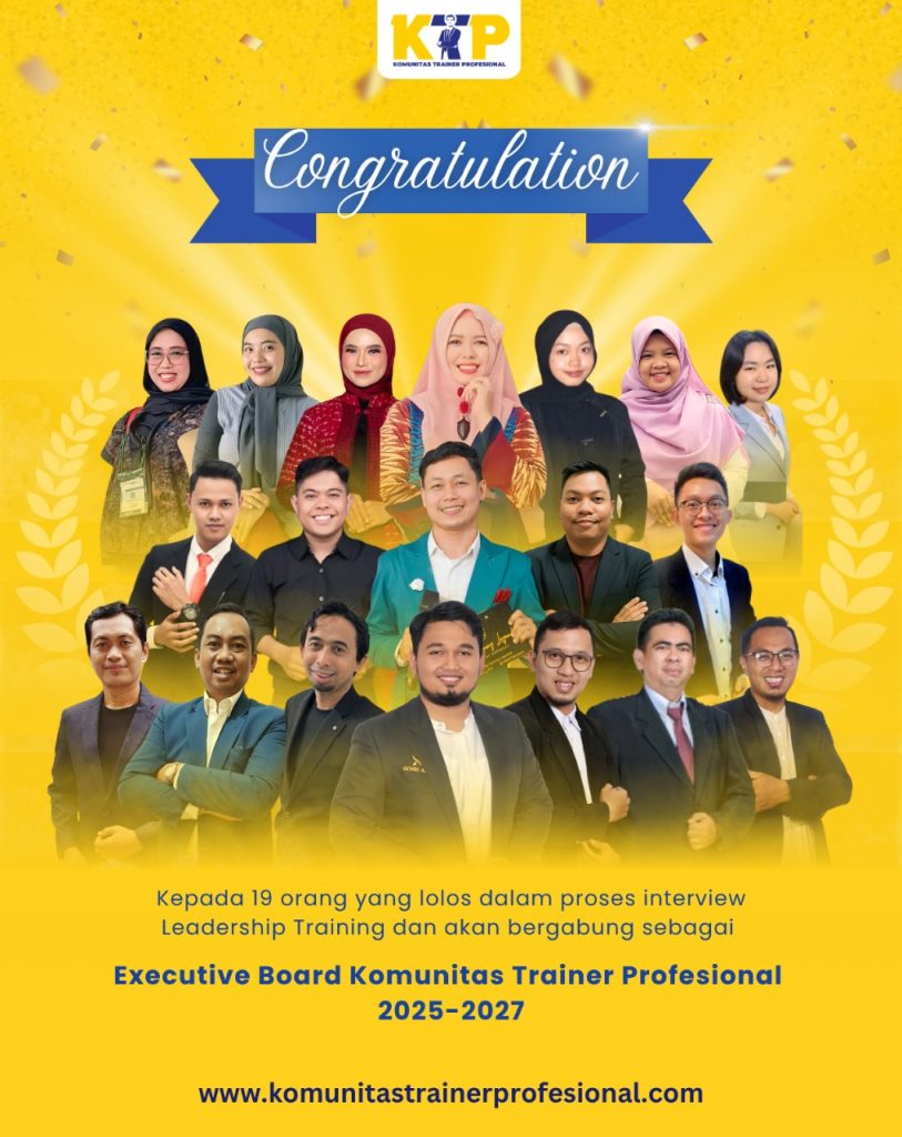 19 Member Terpilih Siap Pimpin Komunitas Trainer Profesional 2025–2027